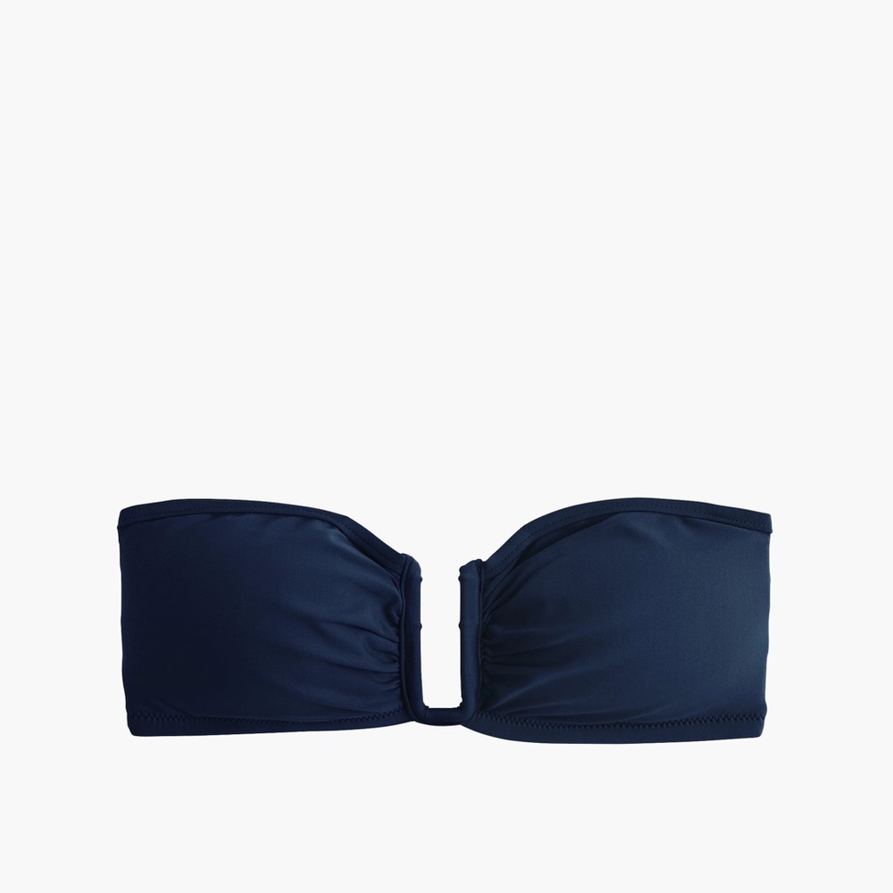 JCrew U-Front Bandeau Bikini Top